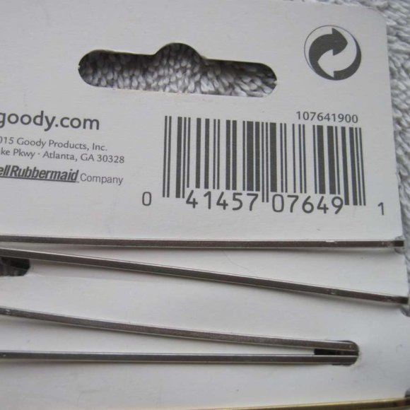 6 Goody Shiny Silver Gold Black Thin Open Design Metal Bobby Slides Hair Pins 15 - Picture 5 of 7